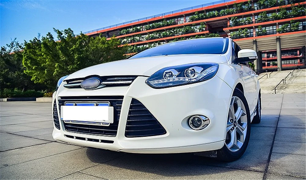 2 шт. светодиодный головной фонарь для Ford Focus 3 фары 2012 2013 Европа светодиодный направляющий свет drl H7 hid Биксеноновые двойные линзы ближнего света
