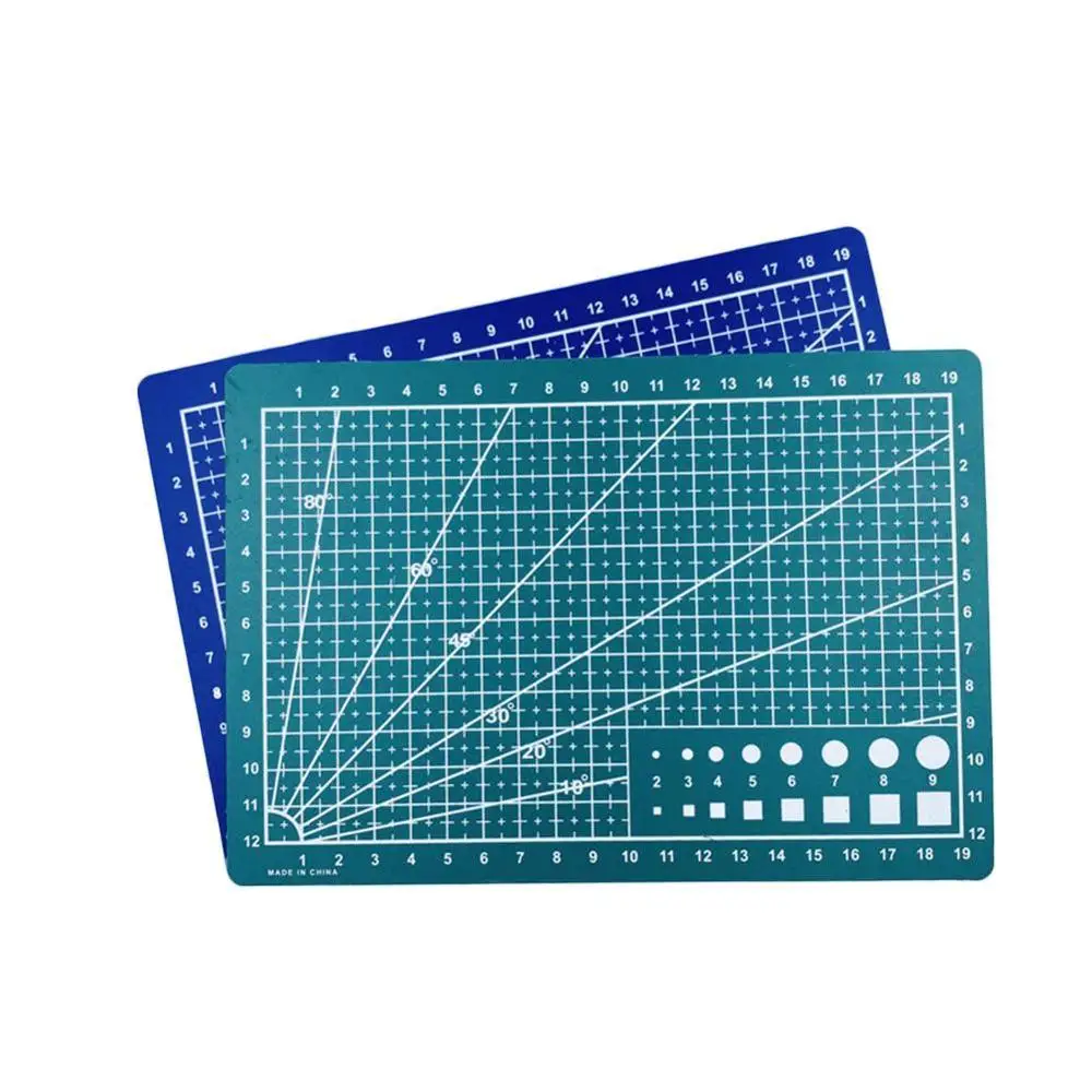 Tapete de corte de PVC A5, almohadilla cortada de retales, tabla de corte de doble cara en tablero de grabado, cuchillo, grabado especial para herramienta de examen DIY