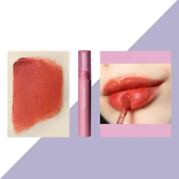 

1Matte Lipstick Velvet Matte Lip Tint Brow Red Vampire Jujube Cherry Pigment Longlasting Waterproof Liquid Lipstick
