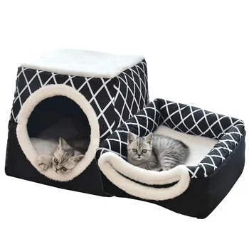 

HEYPET Cat House Sleeping Mat Warm Soft Dogs Bed Winter Dog Mat Pet Dual-Use Pad Nest For Non-slip Breathable Dog Kennel L/XL