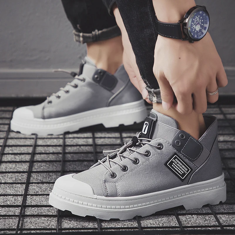 

Litthing 2019 Winter Men's Boots Warm PU Leather Male Waterproof Shoes Man Casual Shoes For Men Boots Footwear Male Sneakers