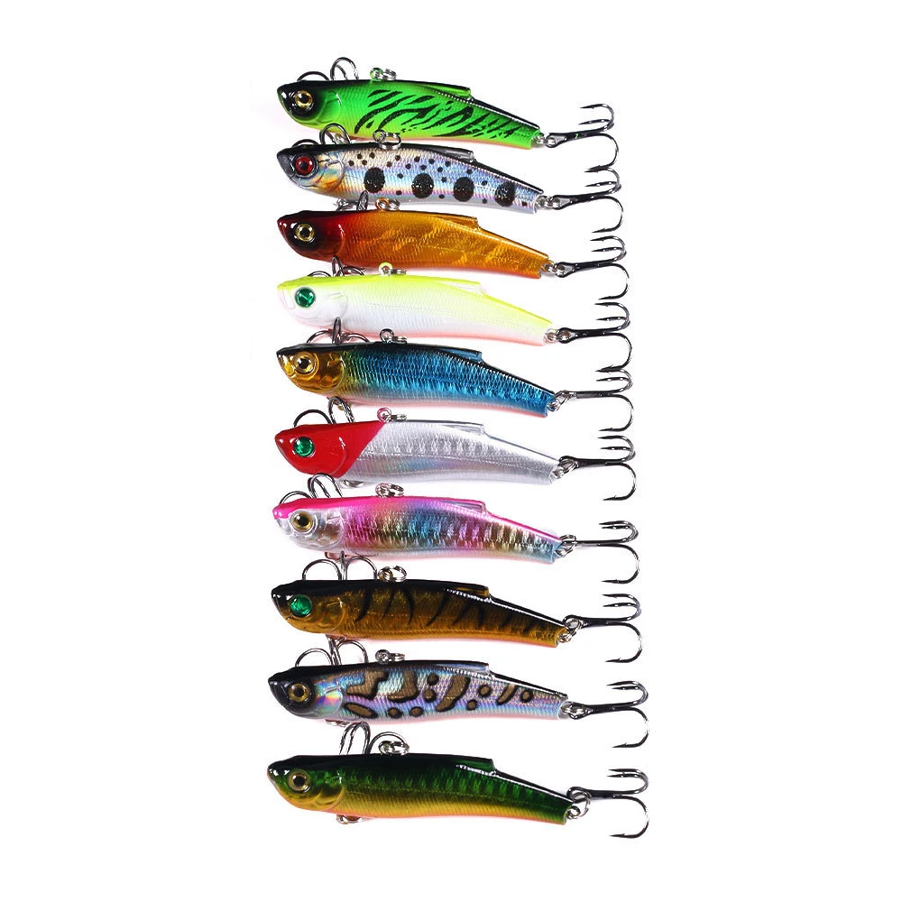 

10 шт. 7 см 18 г искусственная приманка в японском стиле VIB рыболовная приманка свинцовая внутри Тонущая жесткая приманка вертлюжная приманка зимняя морская Рыболовная Снасть