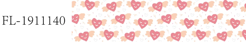 10 50 yards/lot) Latest 3 inch love heart and rose printed Valentine holiday ribbon - Цвет: 10