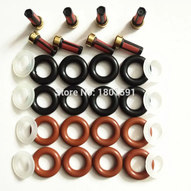 Repair Kit Gasket 8set Fuel Injector Filters Orings Caps For Mercedes G500 Engine M113 112 0280156153 0280155744 0280156014