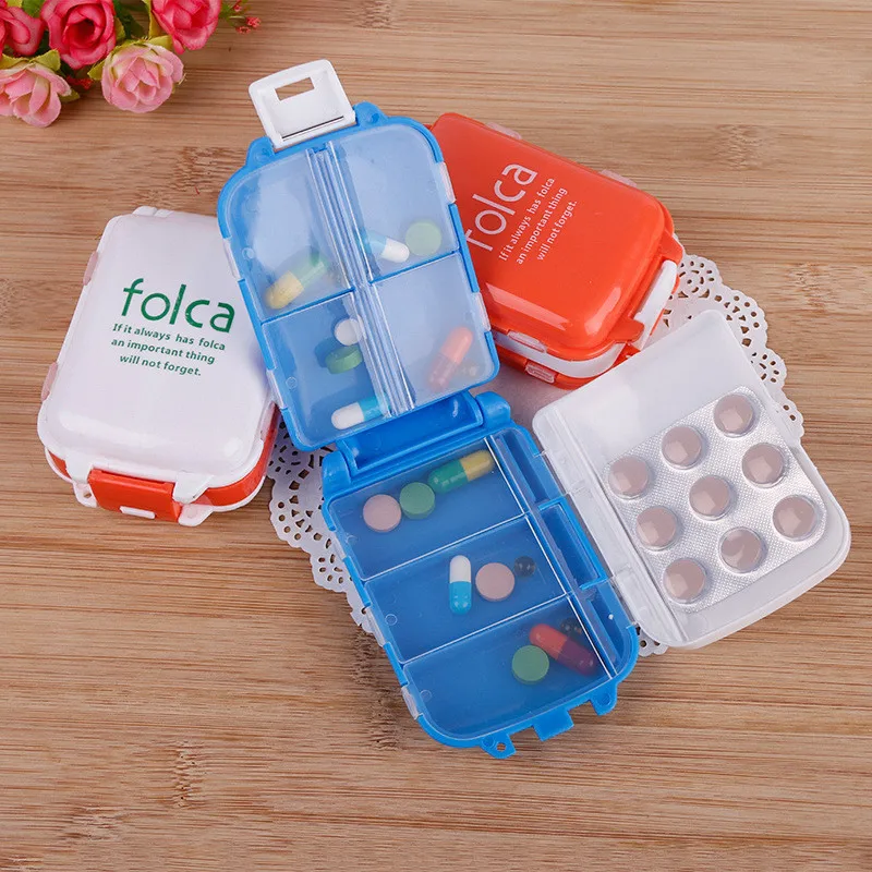 Weekly Portable Pill Case Foldable Pill Box Organizer Travel Mini