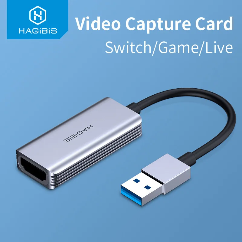 Карта видеозахвата Hagibis USB 3 0 4K HDMI запись видео игр для PS4 видеокамеры