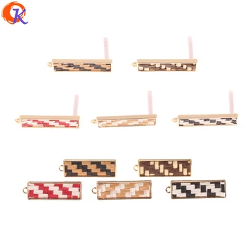 

Cordial Design 50Pcs 10*32MM Jewelry Making/Earring Stud/Knit Effect/Rectangle Shape/DIY Accessories/Hand Made/Earring Findings