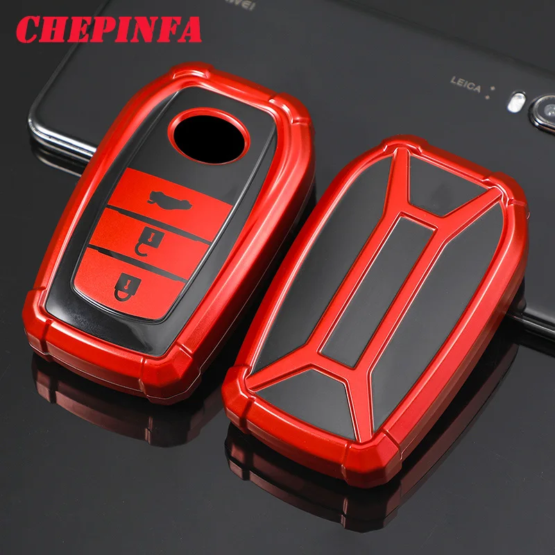 

TPU Car Key Case Full Cover Protect Shell For Chr Rav4 Auris Avensis Prius Aygo Camry Corolla Land Cruiser 200 Prado Crown car