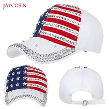 Joycosin Женская Мужская бейсболка с вышивкой модная уличная женская джинсовая кепка с заклепками принт национального флага бейсболка Мужская
