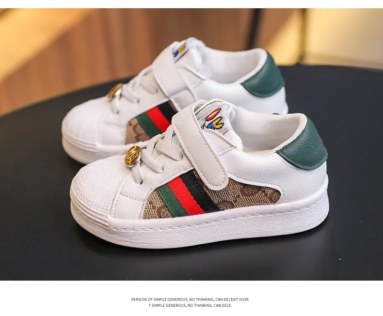 New Fashion Brand Sports Shoes Board Four Seasons Rubber Sole Shallow Mouth Cover Foot Velcro Casual White Age Range Item Type