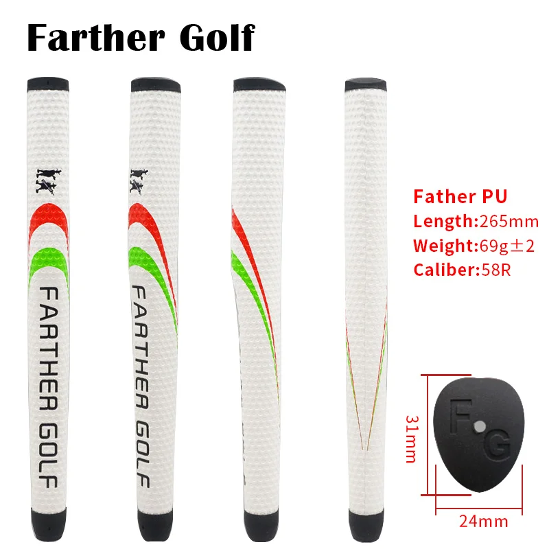2018 New Arrive Farther Golf PU putter grips white color good quality | Спорт и развлечения
