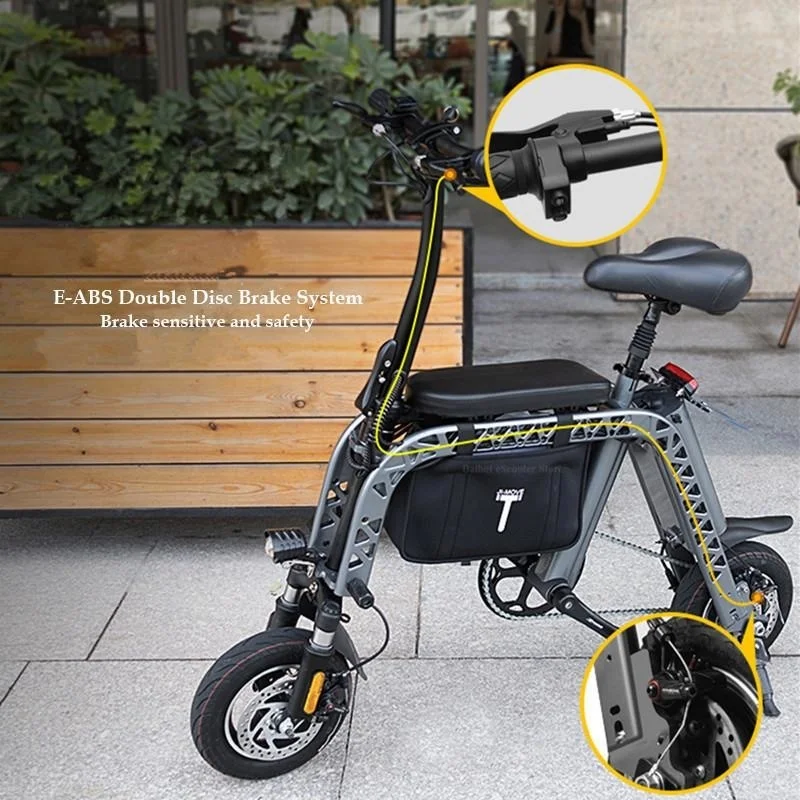 Electric Bikes Adults Two Wheels Electric Bicycles 36V 250W 20KMH 10.4AH Parent Child Portable Electric Scooter With Two Seat  (31)