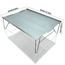 Мини-стол с выдвижным полем из алюминиевого сплава