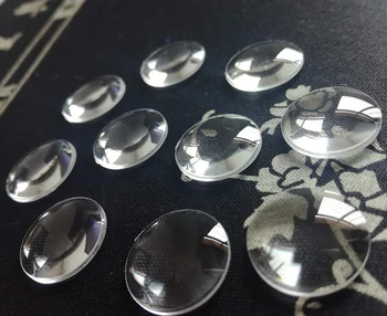 

10PC 20.8mm Dia Optical PMMA Plastic Focal Length 41mm Optics LED Double Convex Lens for LED Light Magnifying Glass Convex Lens
