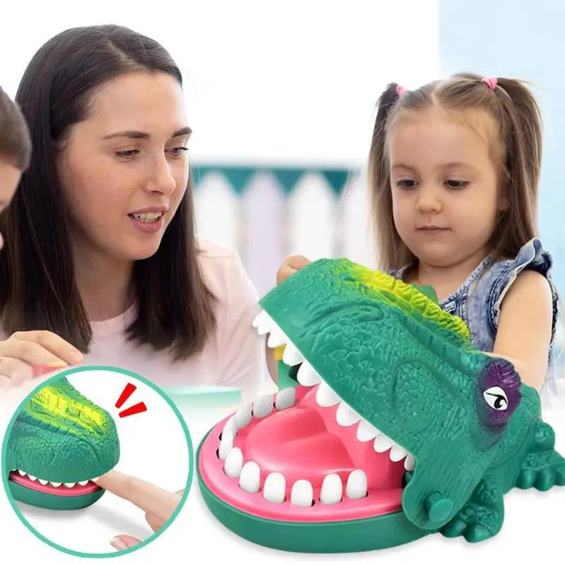 

Fun Bite Finger Game Dinosaur Toys Improving Focus Ability Rich Game Content Creative Prank Toy Antistress Child Family Gift