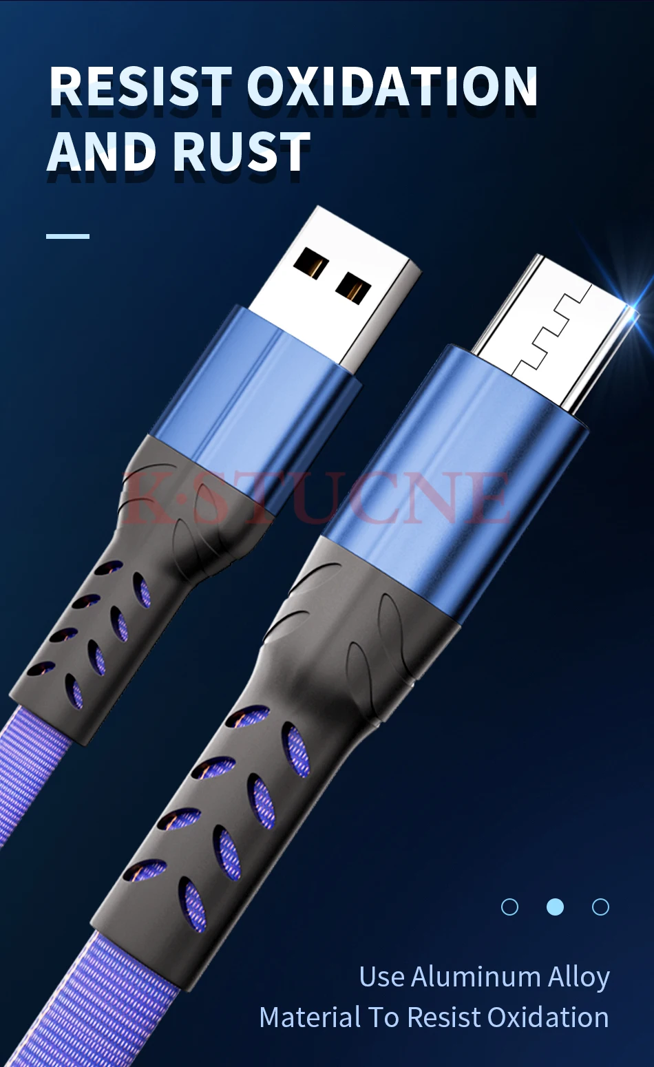 Кабель Micro USB KSTUCNE 3A 1 м 2 м Быстрая зарядка для samsung Xiaomi Redmi Note 5 Pro Tablet Android мобильный телефон usb зарядный шнур