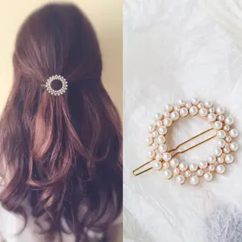 

Fashion Imitation Pearl Hair Clips Women Hair Barrette Hair Pins Handmade Hair Accessories Styling Tools For Girls Gifts