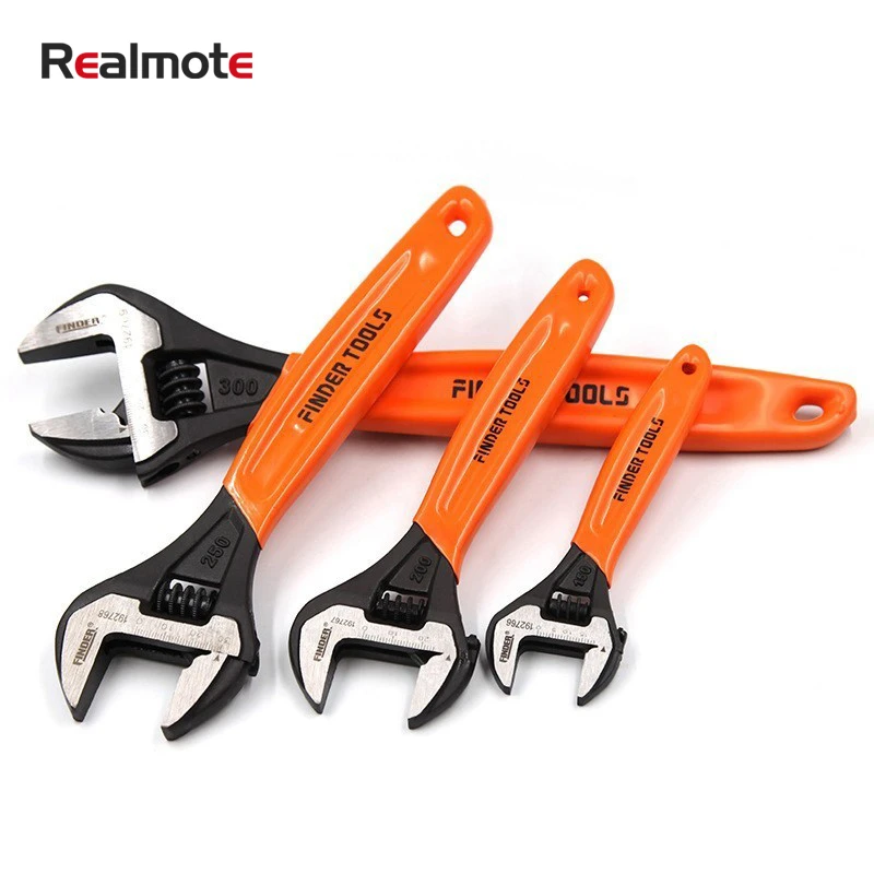 

Realmote Multi-function Wrench Technical Grade 6" 8" 10" 12" Shifting High Quality Non-slip Handle Spanner Repair Tools