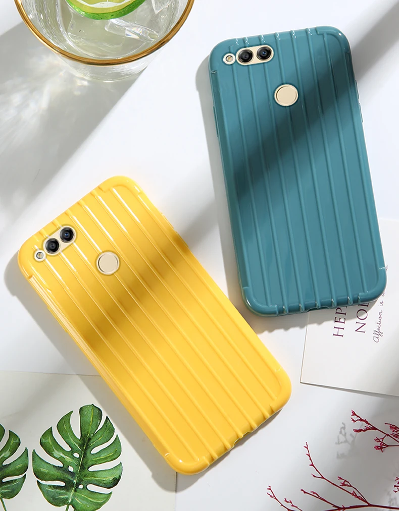 Роскошный багажный чехол для huawei honor 7x, Модный милый чехол, чехол для телефона, силиконовая задняя крышка для huawei honor 7x, fundas Coque