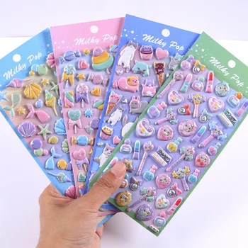 

1pcs Kawaii Stationery Stickers 3D Sweet Cake Travel Diary Planner Decorative Mobile Stickers Scrapbooking DIY Craft Stickers