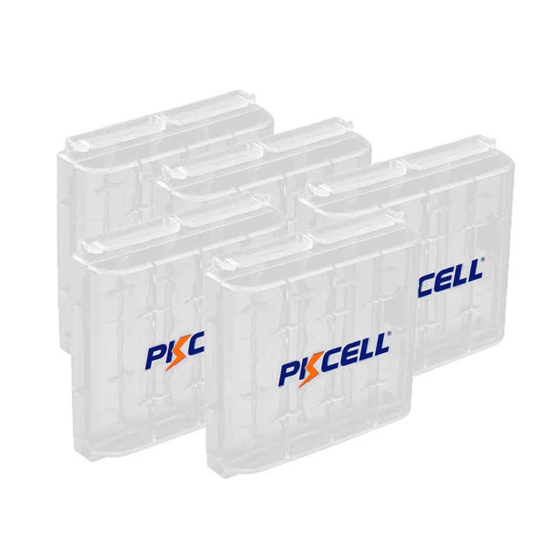 5PC PKCELL Holder Case Plastic Portable Box For AA AAA Rechargeable / Primary Battery
