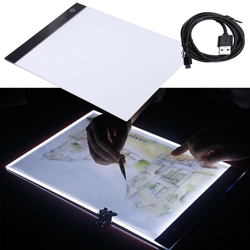 Rantion LED USB Light Pad Board Diamond Painting Tracing Accessories Tool Kits Tattoo A4 A4Pro A5 Drawing Graphic Tablet Box