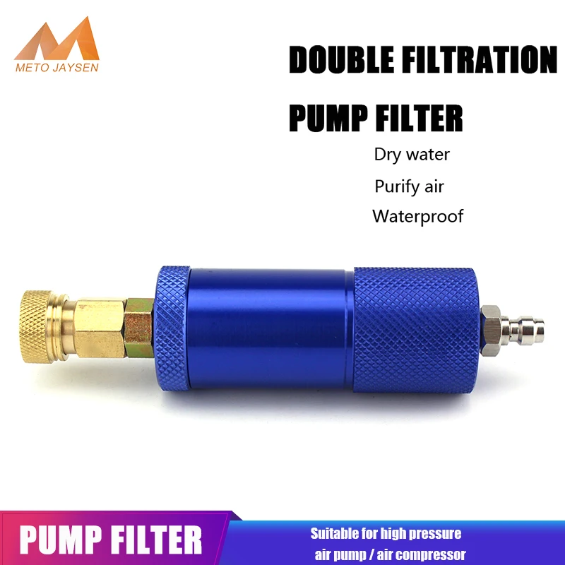 HAND-PUMP-FILTER FILTERING Water-Oil-Separator Paintball Pcp M10x1-Thread 4500psi Quick-Coupler