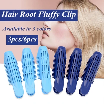 

3/6Pcs Korea Natural Fluffy Hair Clip Set Curly Hair Resin Hair Root Fluffy Clip Bangs Hair Styling Clip Hair Accessories G0710