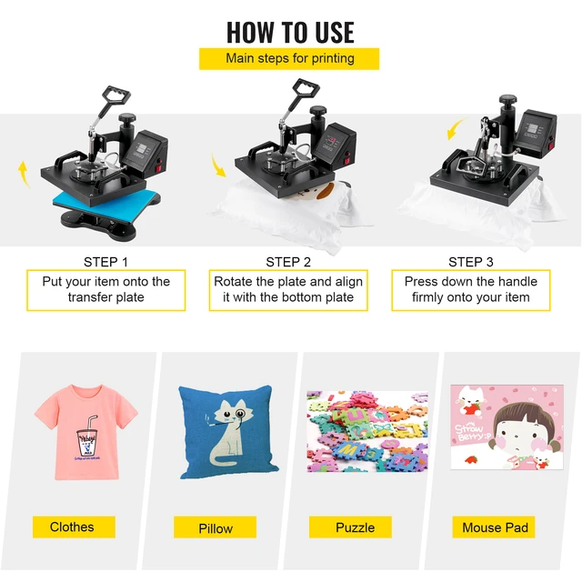 Manual 15X15 Inch Digital Temperature Control High Pressure heat press  machine for Tshirt 38cm*38cm - AliExpress