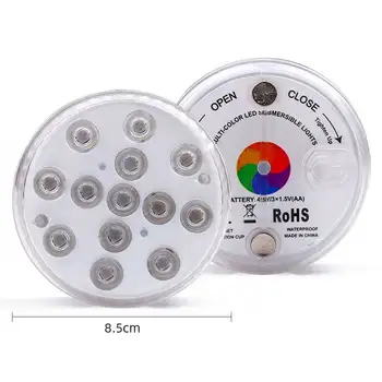 

Magnets LED Pool Light Color Changing Pond Decoration Party Submersible Aquarium IP66 Waterproof Remote Control Underwater Lamp