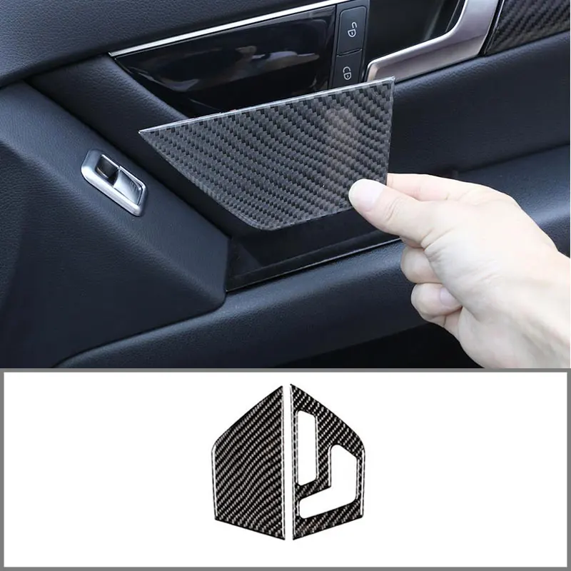 

For Mercedes-Benz C-Class W204 2007-2013 Seat Button Button Frame Real Carbon Fiber Soft Car Interior Accessories Left Titanium