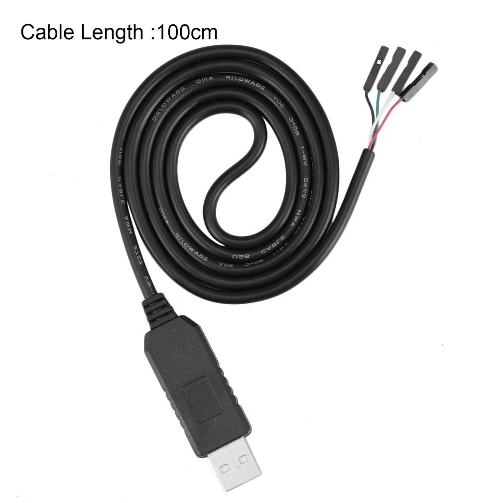 Cables Built-in TTL COM PC-PL2303HX Chip USB to TTL Serial Cable Adapter PC-PL2303HX Chipset USB Cable Computer Cable Cable Length: 100cm 