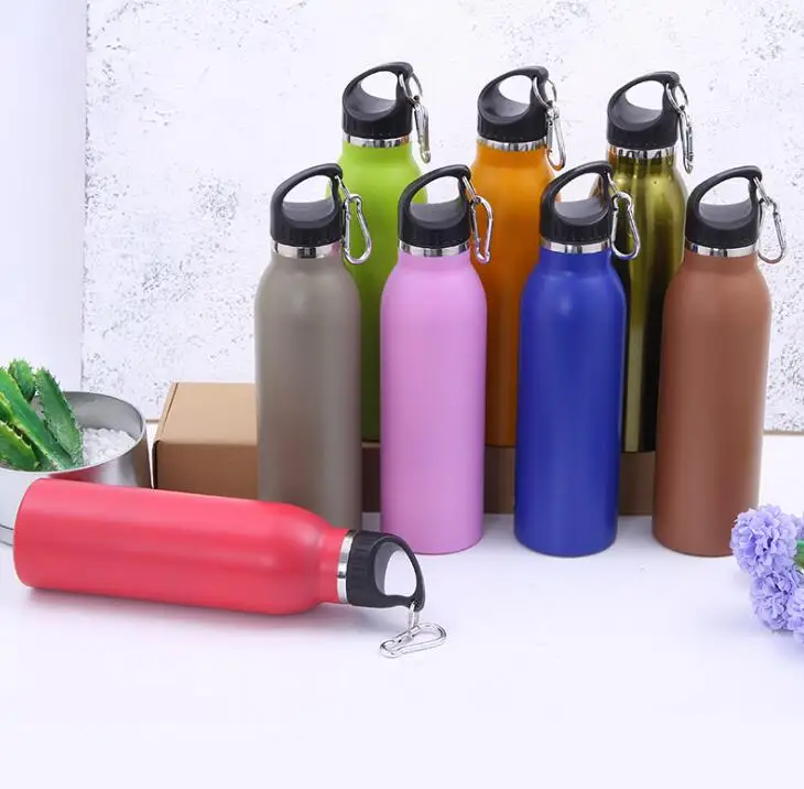 20 шт 600 мл 20 унций бутылка для воды из нержавеющей стали пивная вакуумная колба с двойными стенками вакуумная Изолированная наружная термальная термобутылка