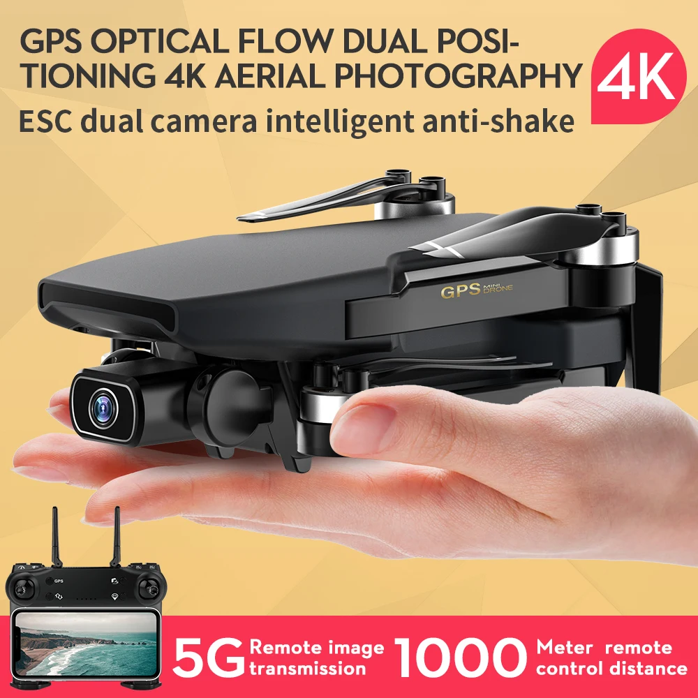 US $154.99 2020 New Drone Sg108 4k Hd 5g Wifi Gps Drone Brushless Motor Fpv Drone Flight Time For 25 Min Rc Distance 1km Rc Quadcopter