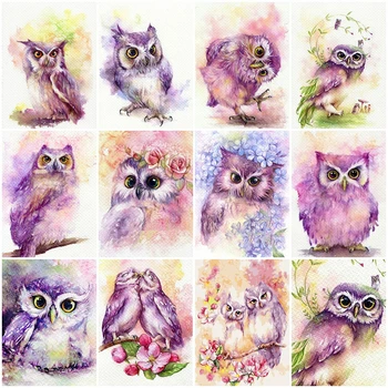 

Evershine 5D DIY Diamond Painting Owl Full Square Round Diamond Embroidery Sale Animal Mosaic Rhinestones Handicrafts Gift