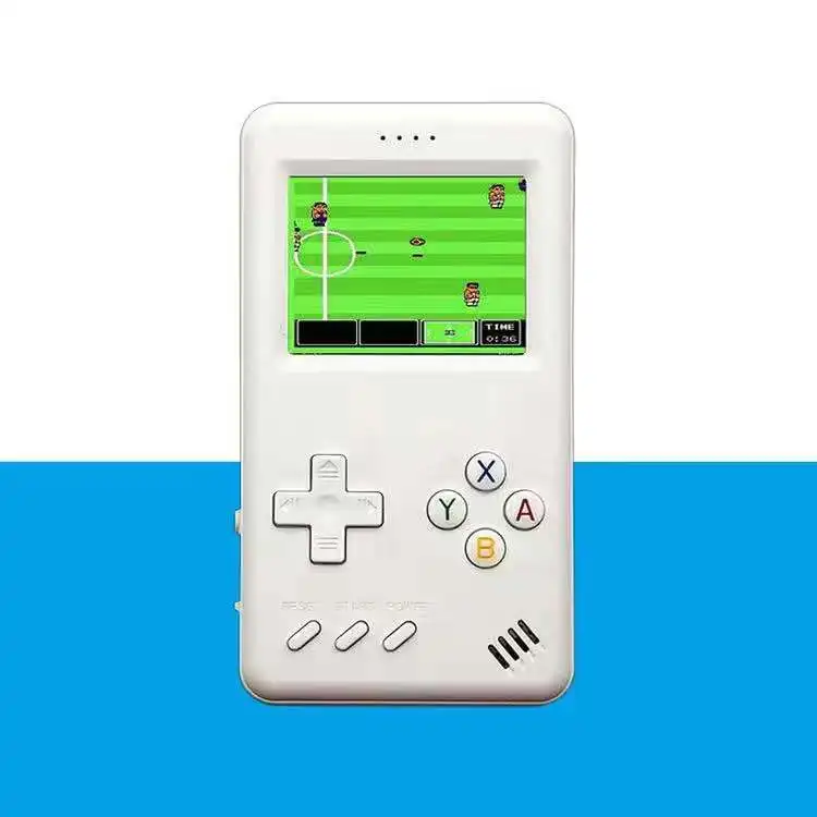 Powkiddy Pocket Game Console Mini Retro Handheld 10000Mah 8-Bit Nostalgic Fc Power Bank Built-In 500 Game Tv Video Players 