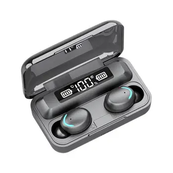 

1200mAh Power Bank Earphone HD Call Touch Control Headset With Mic Wireless V5.0 Bluetooth In-ear Sports Headphones LED Display