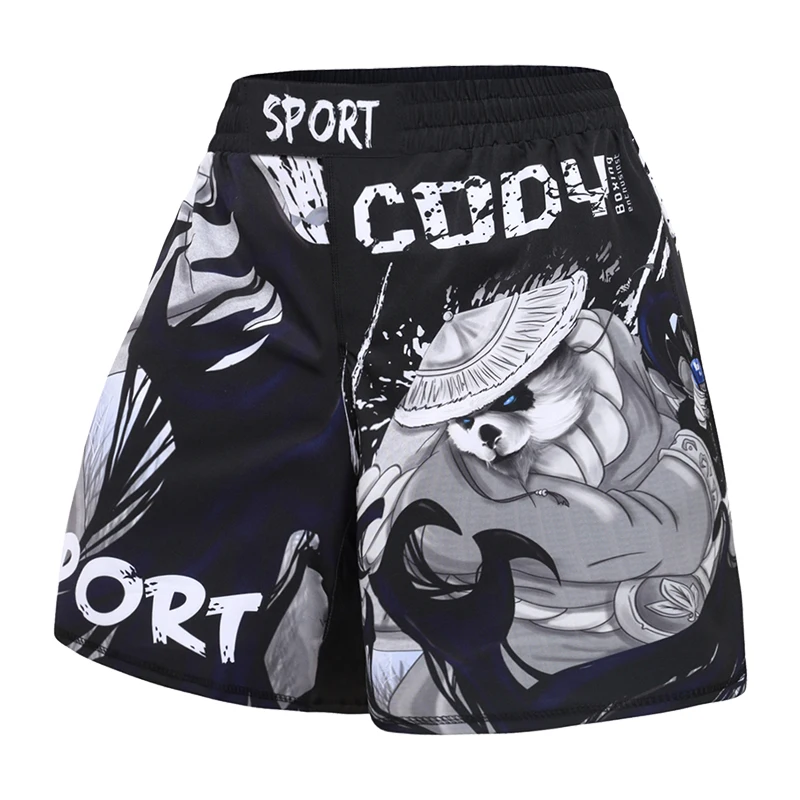 Cody Lundin Custom Sublimation Printed Running MMA Shorts Gym Pants For Kid Panda  jiu jitsu BJJ Training Shorts Breathable 3