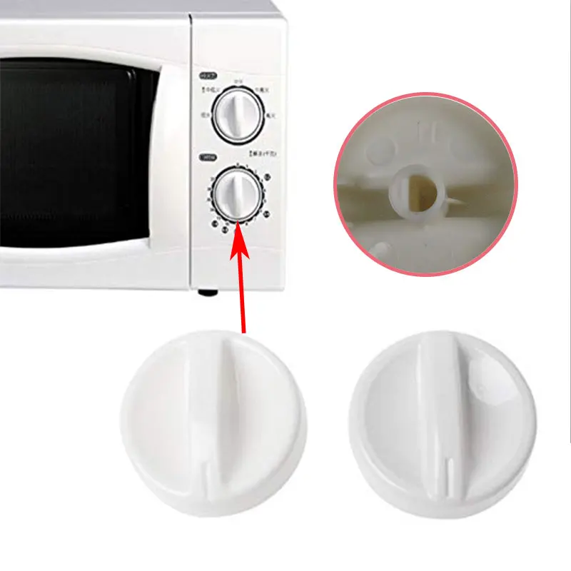 Botón de temporizador giratorio Universal para horno microondas, accesorios de piezas de repuesto, 2 uds.