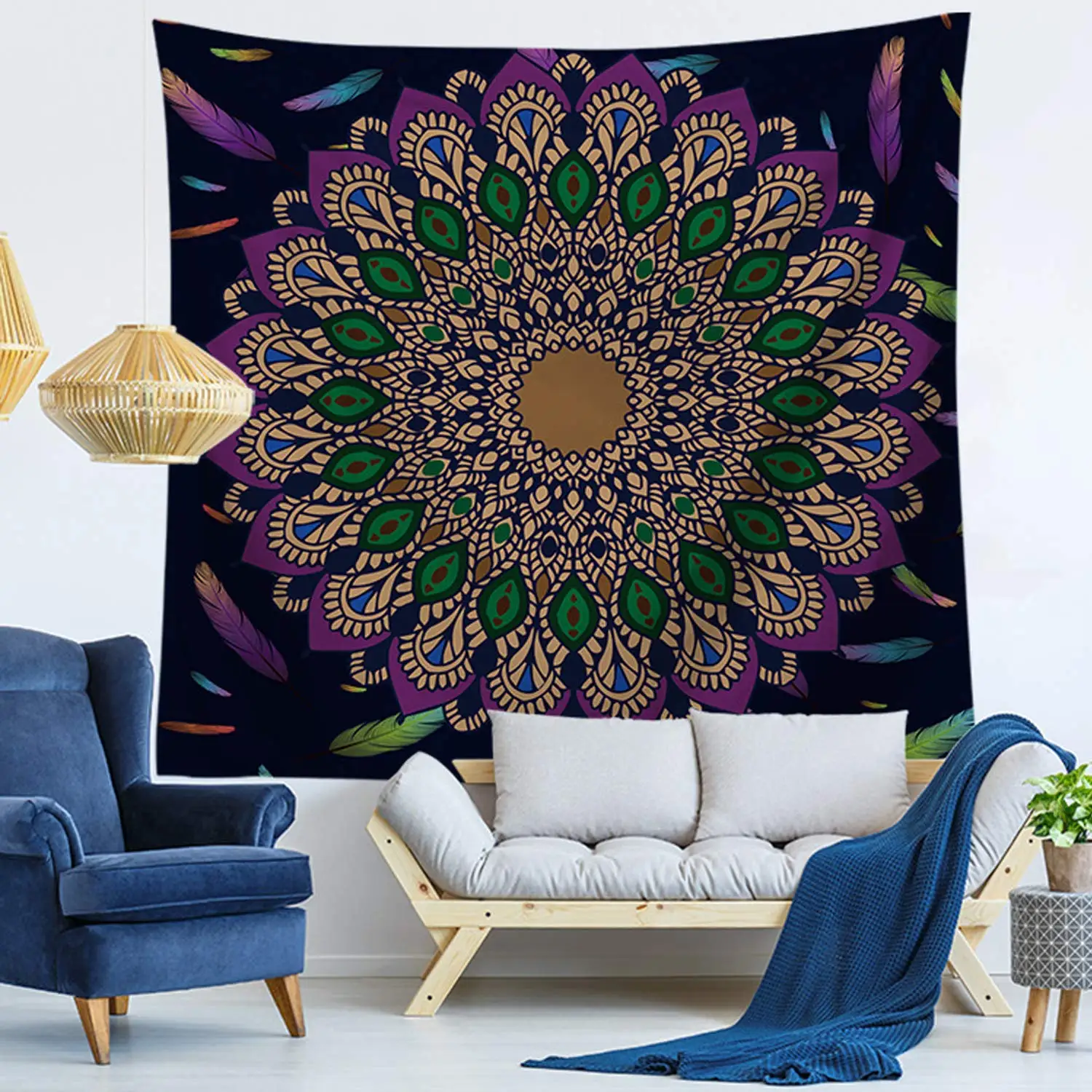 

Mandala Hanging Blanket Tablecloth Dorm Tapestry