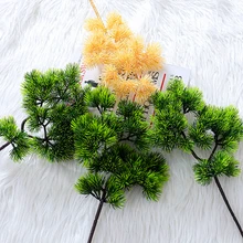 Aliexpress - Artificial Flower Pine Needles Pine Branches Podocarpus Pine Tree Leaves Fake Potted Bonsai Welcome Pine Fake Leaves Props Diy