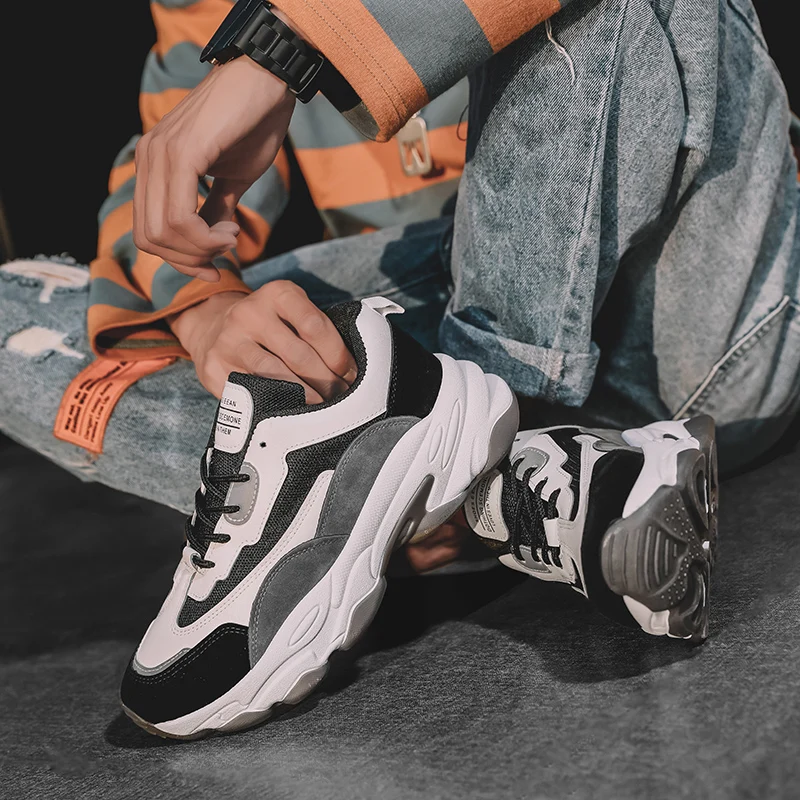 Кроссовки мужские низкие повседневная обувь роскошные кеды черные серые лето |