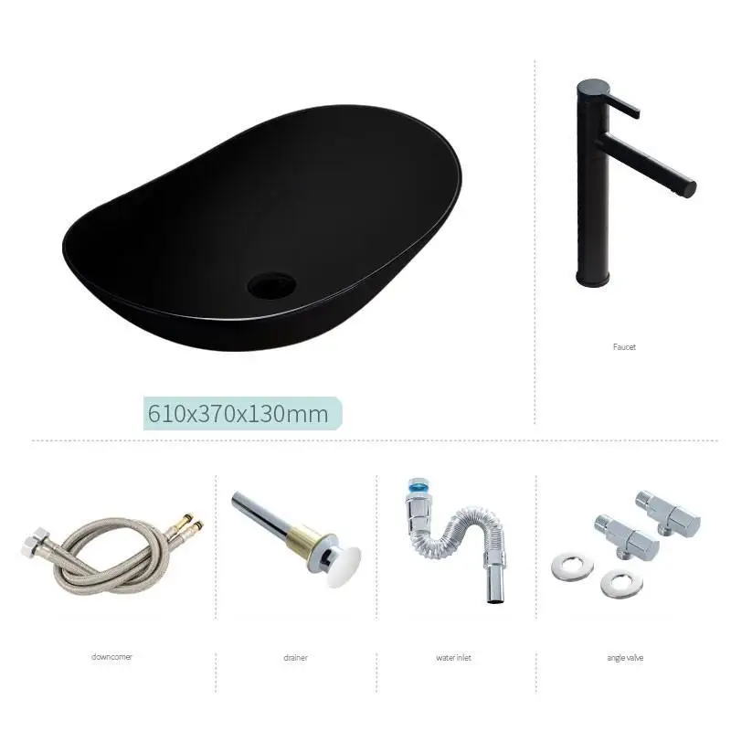 Version E Чаша Banyo Evier Mano Wastafel Black Fregadero Para Pia Salle De Bain Wasbak раковина для ванной Lavabo бассейна Куба Banheiro умывальник - Цвет: Version E