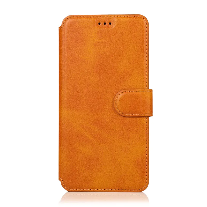 Защитный чехол для huawei P30, кожаный мягкий чехол для huawei y5 y6 y7 pro/prime y9, флип-бумажник, ТПУ, защитный чехол - Цвет: Khaki