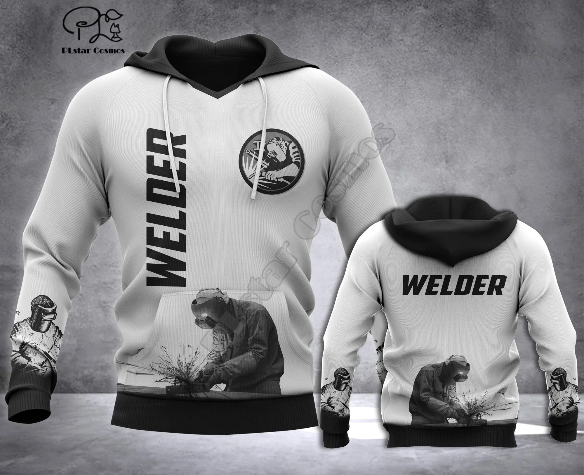 Sudadera con capucha para hombre y mujer soldador modelo WELDER