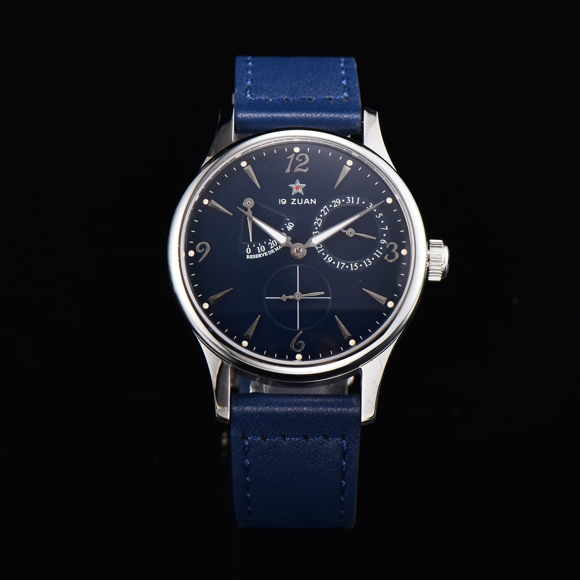 MEN WATCH 40MM 1963 AUTOMATIC MECHANICAL WRISTWATCH SEAGULL St17 MOVEMENT PILOT WATCH ARMY ORIGINAL AIR FORCE SAPPIRE GLASS