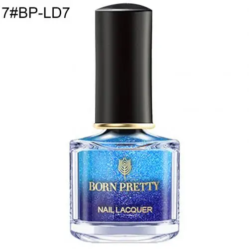 7 BORNPRETTY Температура Цвет изменить градиент блестящие, дизайн ногтей Гель-лак для декора ногтей Лаки, быстро сохнут, дизайнерские украшения - Цвет: 7