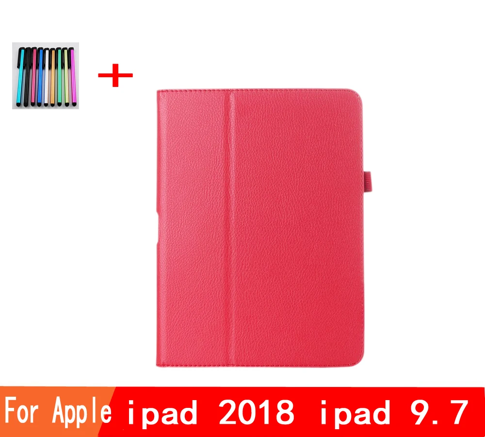 Для apple для ipad mini 1 2 3 4 pro 11 чехол Авто Флип личи из искусственной кожи чехол для ipad 2, 3, 4 Air 1 Air 2 держатель Чехол-книжка - Цвет: Коричневый