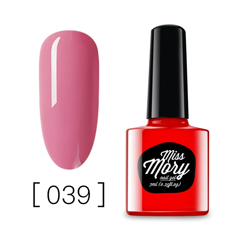 Miss Mory Цветной Гель-лак для ногтей, 96 цветов, маникюрный завод, новые продукты, 7 мл Лак для ногтей, Led& UV, замачиваемый Цветной Гель-лак - Цвет: DXHP-39