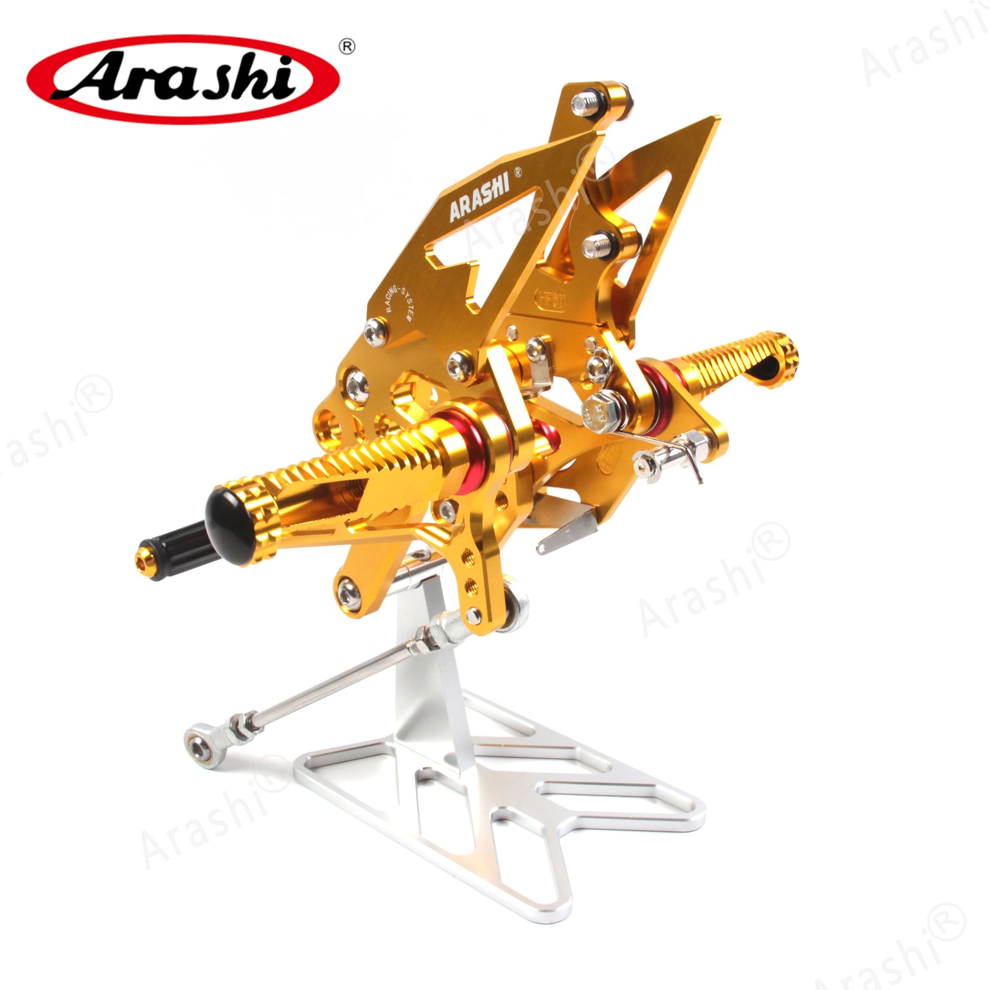 Arashi Rider CNC регулируемая подножка для YAMAHA R3 R25 YZF R3 R25- подножки задние наборы задние наборы из алюминия